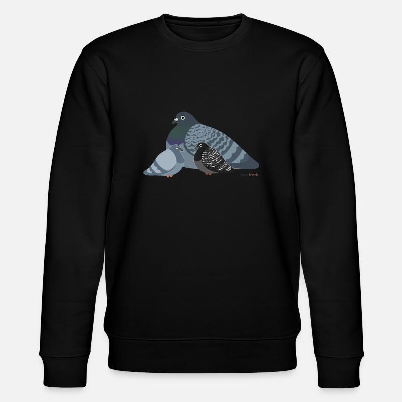Stolze Mutter-Taube: Proud Moms - Stanley/Stella Unisex Bio-Sweatshirt CHANGER - Schwarz