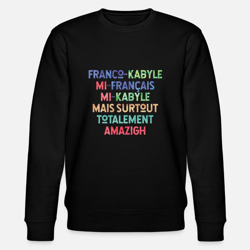 Franco-Kabyle - Sweat bio CHANGER Stanley/Stella Unisexe - noir