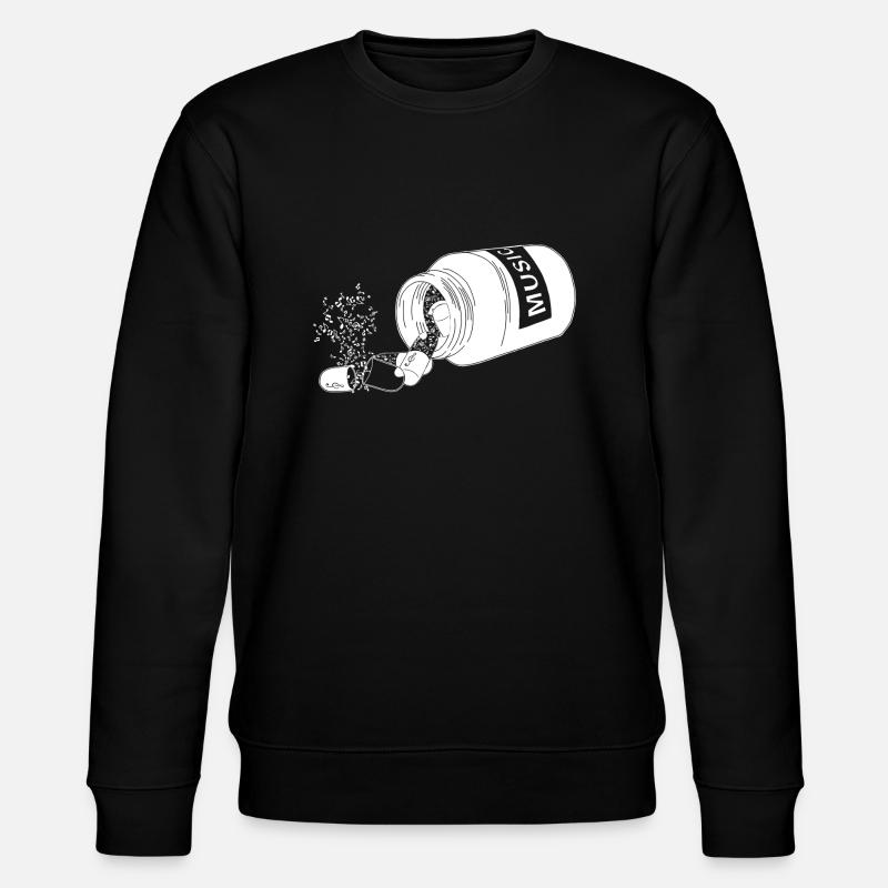 Medizin Musik - Stanley/Stella Unisex Bio-Sweatshirt CHANGER  - Schwarz