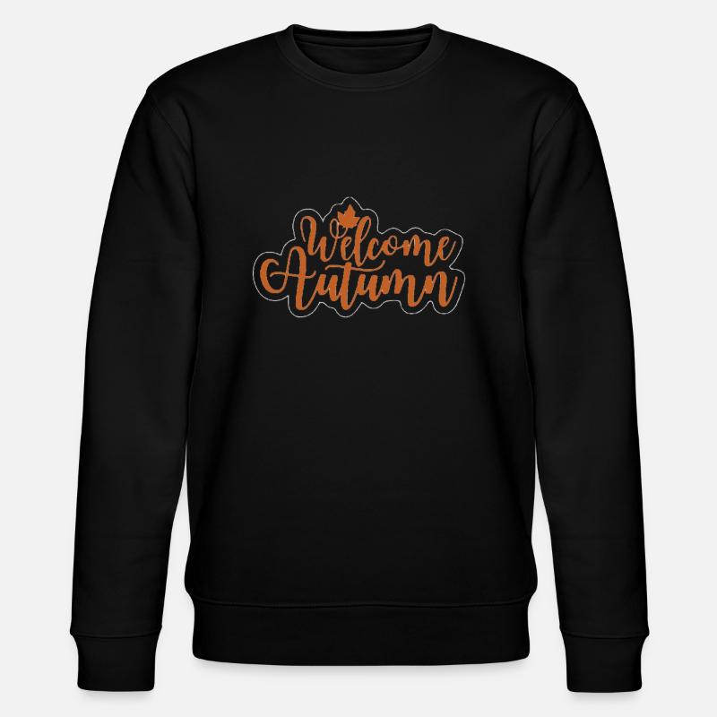 Welcome Autumn - Stanley/Stella Unisex Bio-Sweatshirt CHANGER  - Schwarz