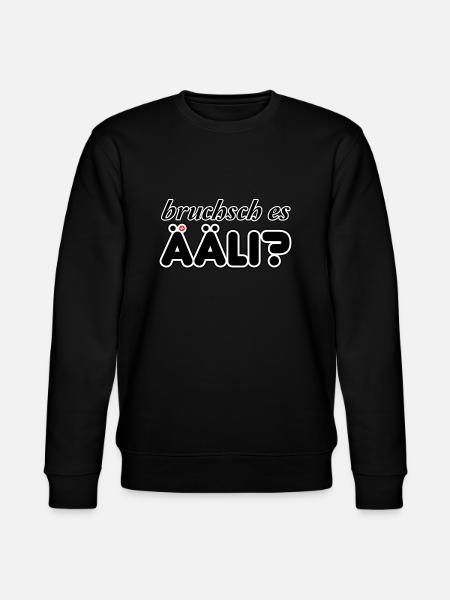 Ääli, bruchsch es - Stanley/Stella Unisex Bio-Sweatshirt CHANGER - Schwarz