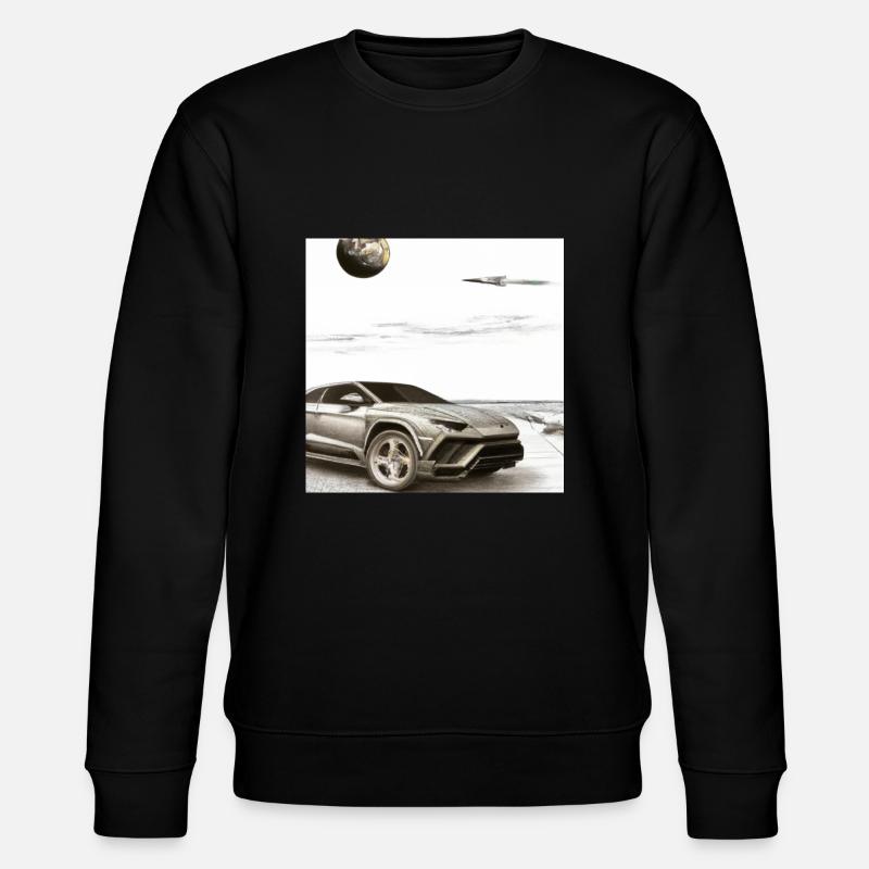 SUV sur la plage - Sweat bio CHANGER Stanley/Stella Unisexe - noir