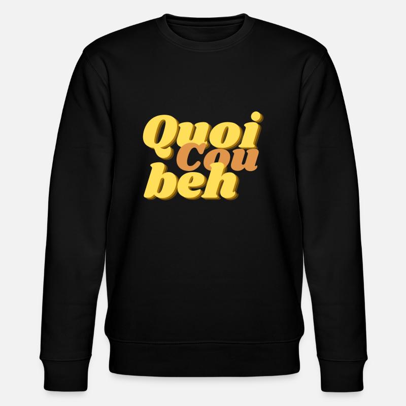 Quoicoubeh D2 - Sweat bio CHANGER Stanley/Stella Unisexe - noir