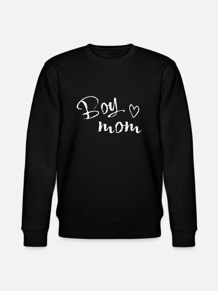 Boy mom herz ws 150 - Stanley/Stella Unisex Bio-Sweatshirt CHANGER - Schwarz