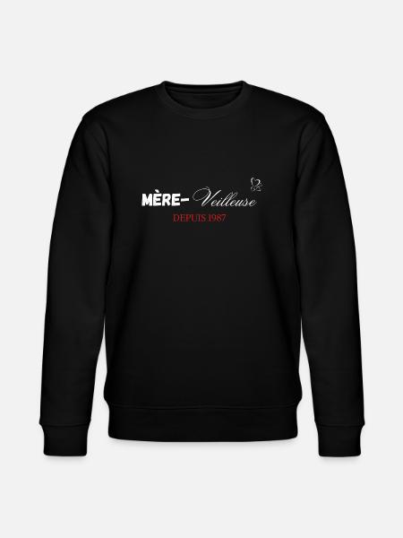 Mère veilleuse depuis 1987 - Sweat bio CHANGER Stanley/Stella Unisexe - noir