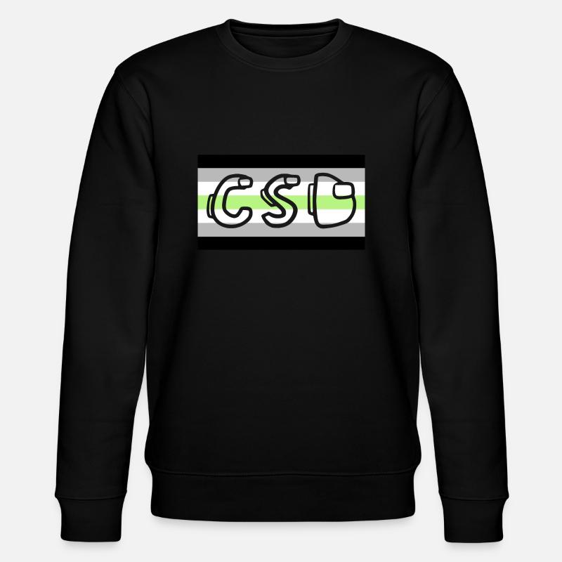 agender pride csd - Stanley/Stella Unisex Bio-Sweatshirt CHANGER  - Schwarz