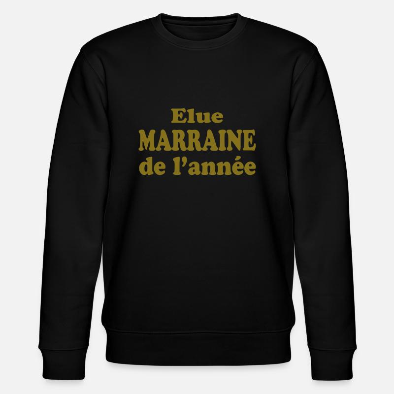 Elue Marraine de l'année - Sweat bio CHANGER Stanley/Stella Unisexe - noir