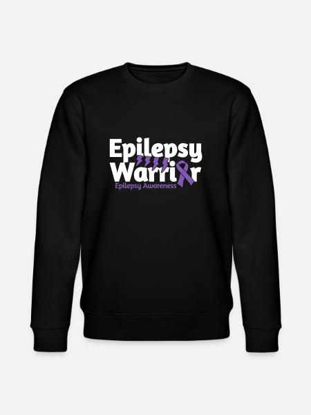 Epilepsy Awareness Epilepsy Warrior - Stanley/Stella CHANGER Unisex Organic Sweatshirt - black