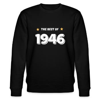 Das Beste von 1946 - Stanley/Stella Unisex Bio-Sweatshirt CHANGER  - Schwarz - Vorne - Nik (191cm) & Marisol (170cm)