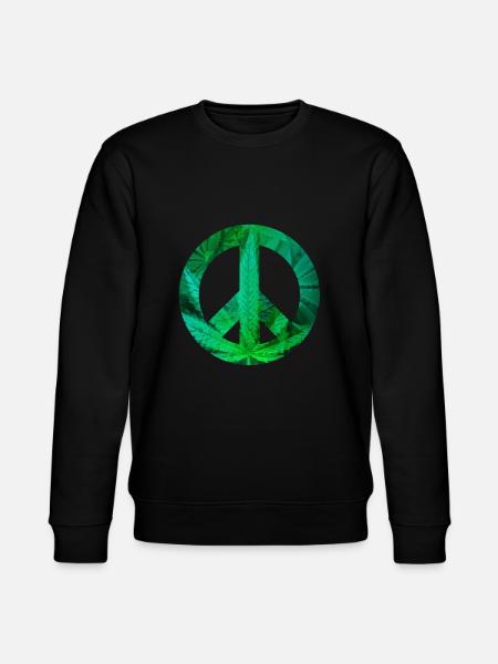 peace with Hemp - Stanley/Stella CHANGER Unisex Organic Sweatshirt - black
