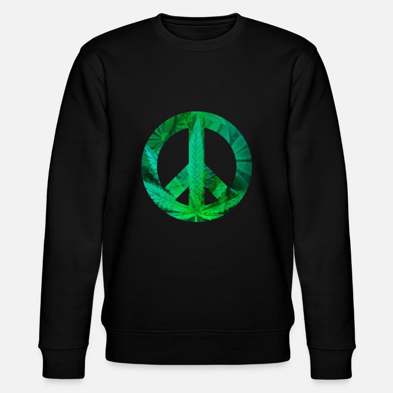 paix avec le chanvre - Sweat bio CHANGER Stanley/Stella Unisexe - noir