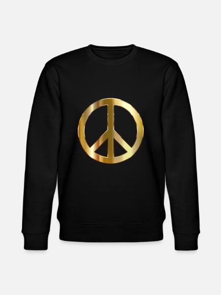 Peace Gold - Stanley/Stella Unisex Bio-Sweatshirt CHANGER - Schwarz