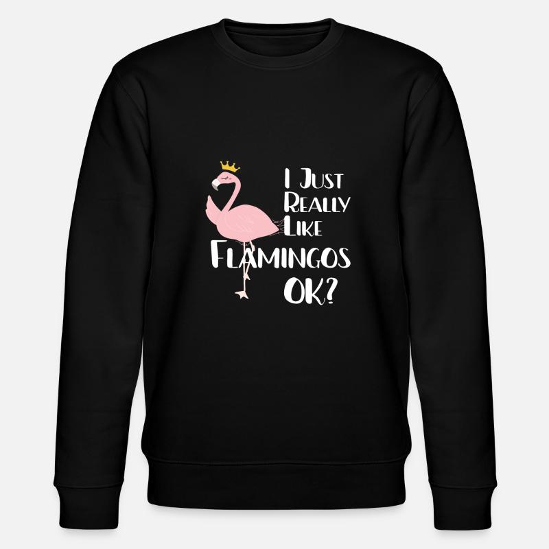 Flamingo Geschenk - Stanley/Stella Unisex Bio-Sweatshirt CHANGER - Schwarz