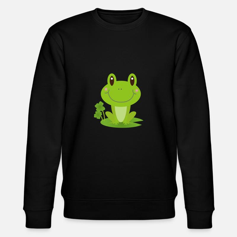 Frosch - Stanley/Stella Unisex Bio-Sweatshirt CHANGER  - Schwarz