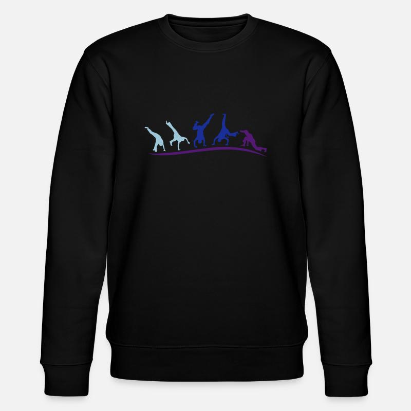 Animation capoeira Gruppe - Stanley/Stella Unisex Bio-Sweatshirt CHANGER  - Schwarz