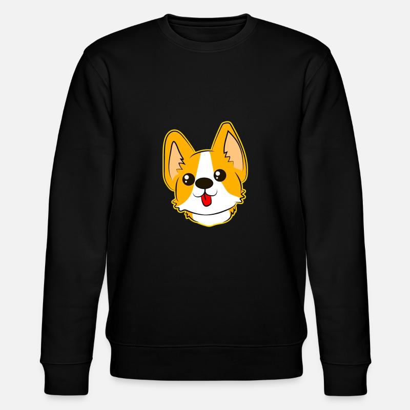 chien mignon avec la langue - Sweat bio CHANGER Stanley/Stella Unisexe - noir