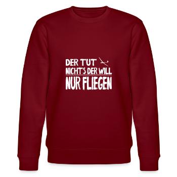 Idée cadeau pour les planeurs | T-shirts de vol à voile - Sweat bio CHANGER Stanley/Stella Unisexe - bordeaux - Devant - Nik (191cm) & Marisol (170cm)