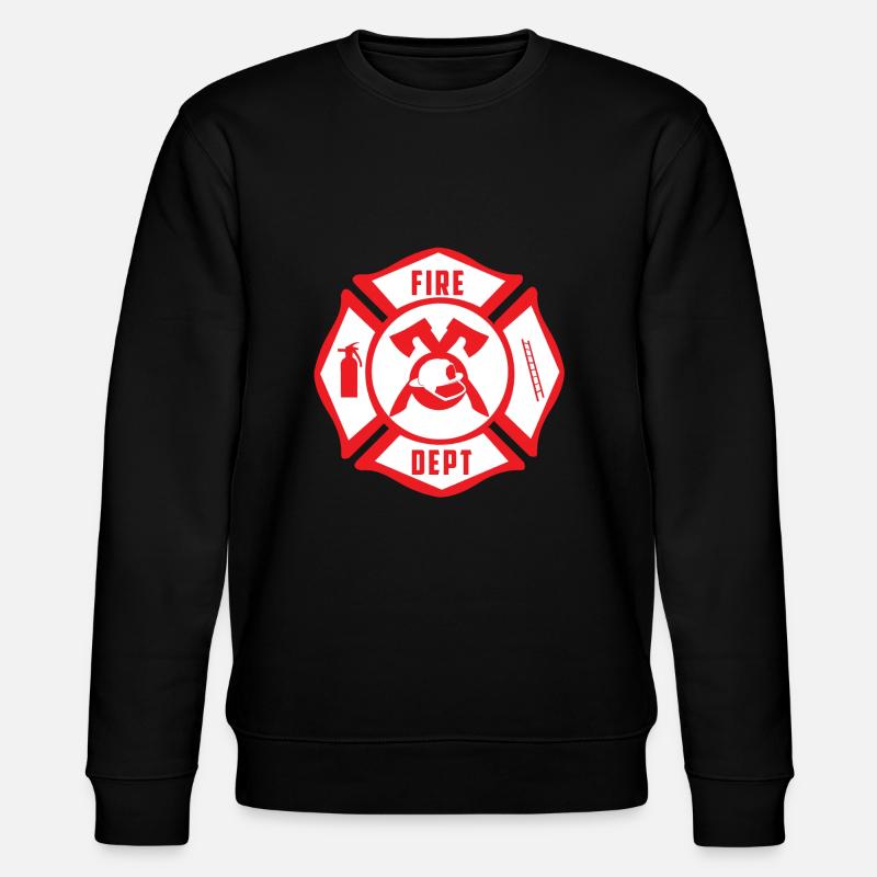 Fire Dept. - Pompiers - Sweat bio CHANGER Stanley/Stella Unisexe - noir