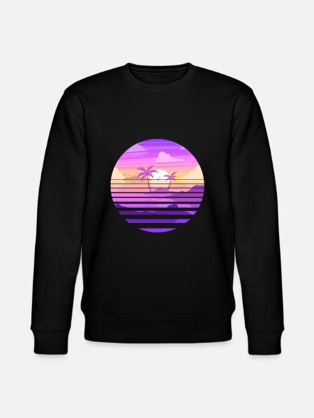Sunset on paradisiac island - Stanley/Stella CHANGER Unisex Organic Sweatshirt - black