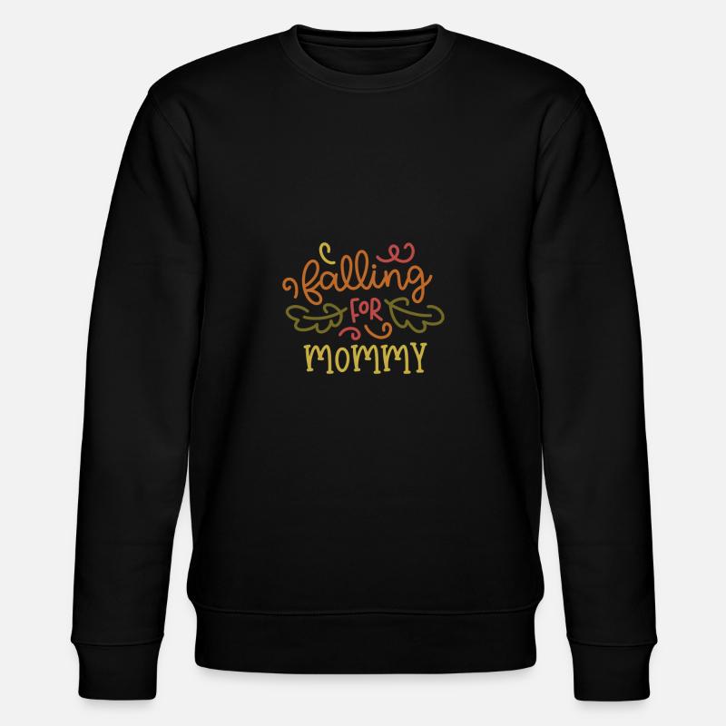 Falling for mommy - Stanley/Stella Unisex Bio-Sweatshirt CHANGER  - Schwarz