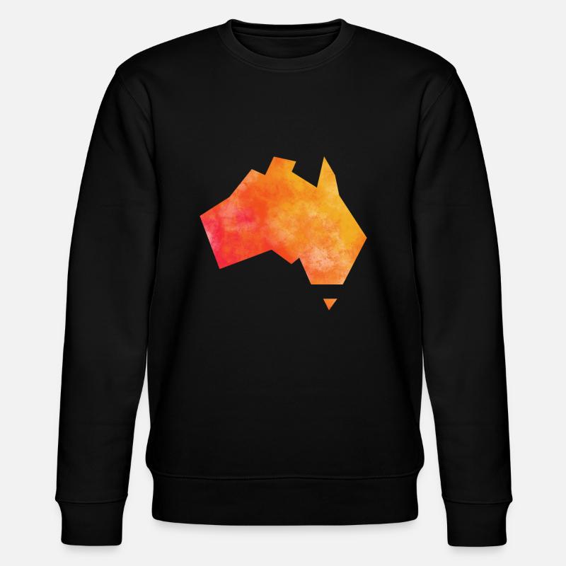 Map Australia - Sweat bio CHANGER Stanley/Stella Unisexe - noir