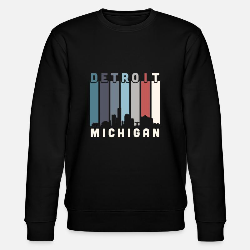 Detroit - Stanley/Stella Unisex Bio-Sweatshirt CHANGER  - Schwarz
