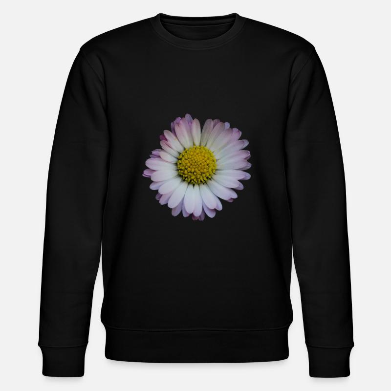 daisy / Gänseblümchen / Blume - Stanley/Stella Unisex Bio-Sweatshirt CHANGER  - Schwarz