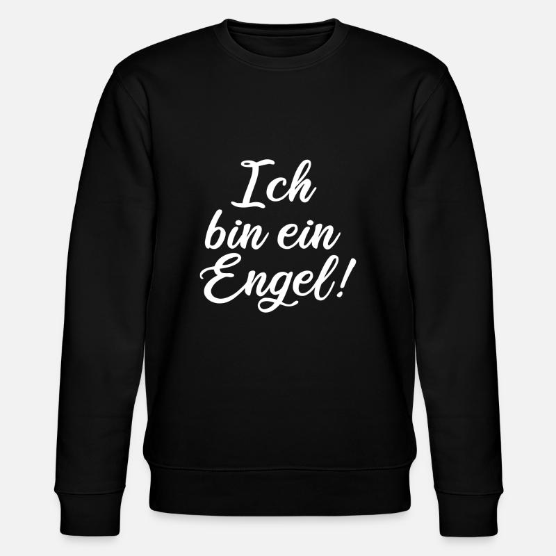 Ich bin ein Engel! - Stanley/Stella Unisex Bio-Sweatshirt CHANGER - Schwarz