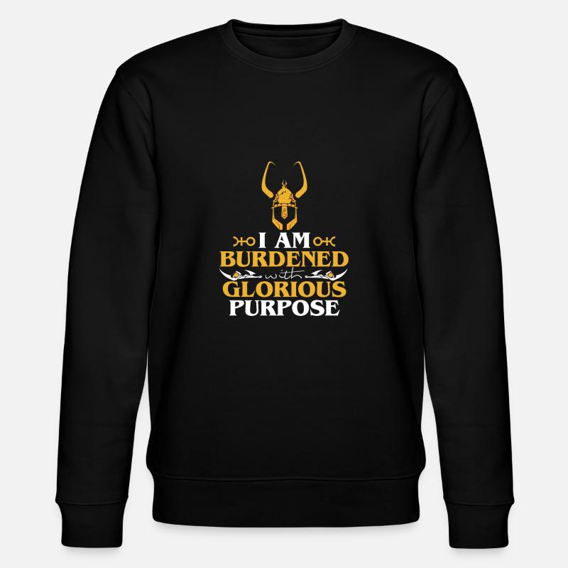 Glorious Purpose - Stanley/Stella CHANGER Unisex Organic Sweatshirt - black