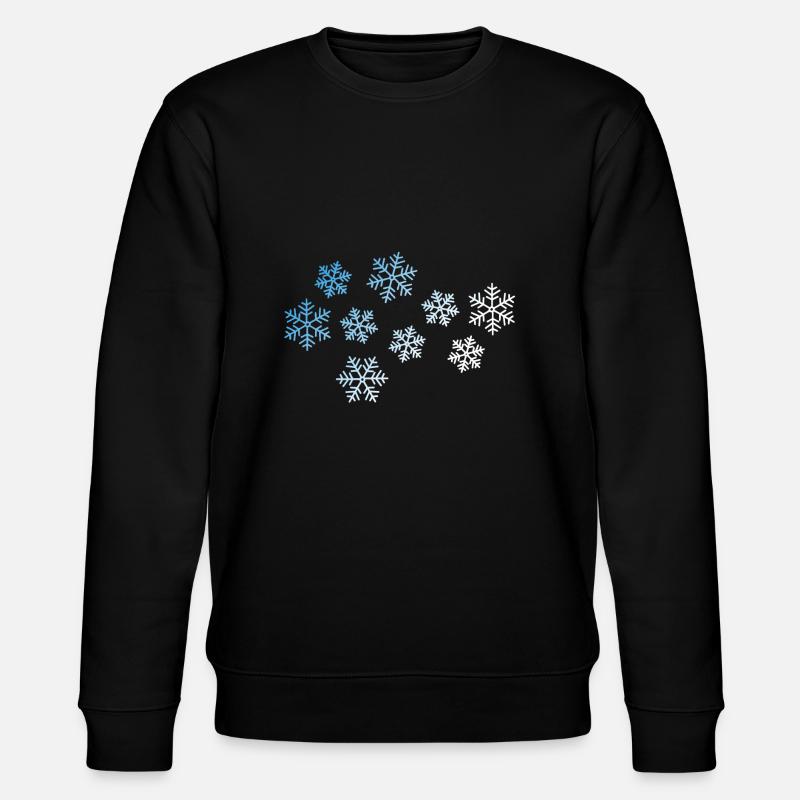 Flocon de neige d’hiver - Sweat bio CHANGER Stanley/Stella Unisexe - noir