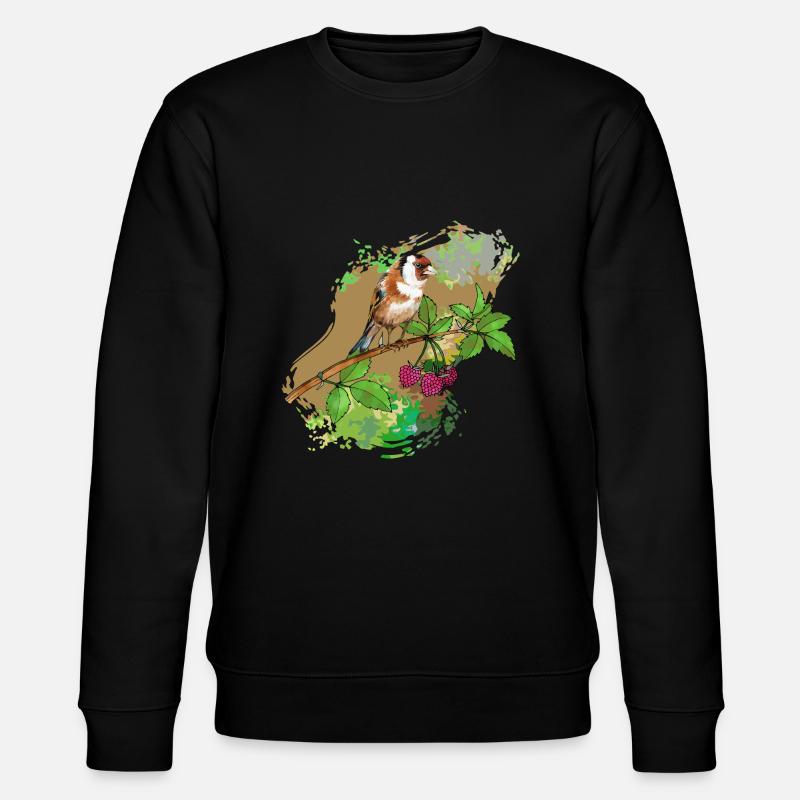 Stieglitzvogel - Stanley/Stella Unisex Bio-Sweatshirt CHANGER  - Schwarz