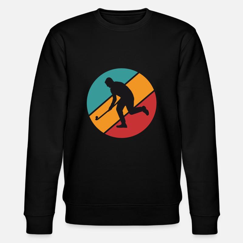 Hockeyspieler - Stanley/Stella Unisex Bio-Sweatshirt CHANGER  - Schwarz