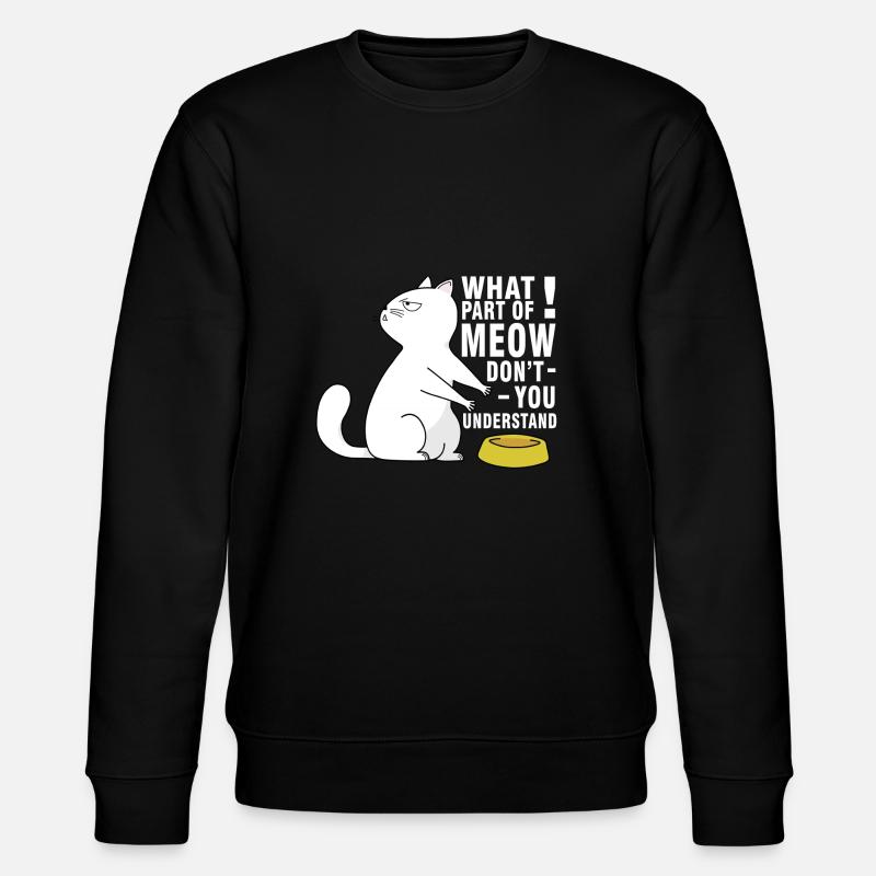 Chat affamé - Sweat bio CHANGER Stanley/Stella Unisexe - noir