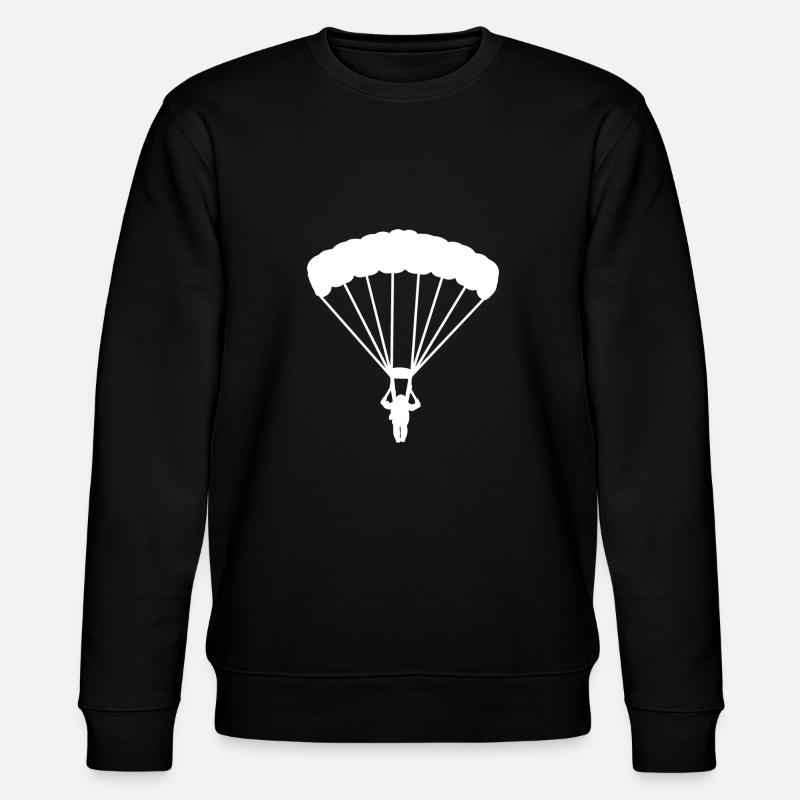 Parachute Jump Skydiving Adrenalin Gift - Stanley/Stella CHANGER Unisex Organic Sweatshirt - black
