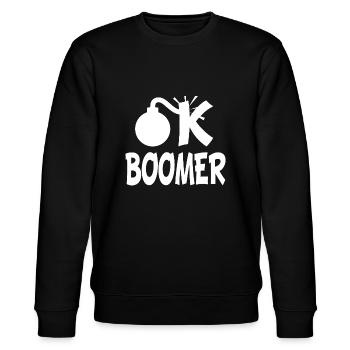 Boomer generation - Stanley/Stella CHANGER Unisex Organic Sweatshirt - black - Front - Nik (191cm) & Marisol (170cm)