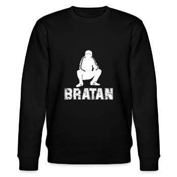 Bratan gopnik style - Sweat bio CHANGER Stanley/Stella Unisexe - noir - Devant - Nik (191cm) & Marisol (170cm)