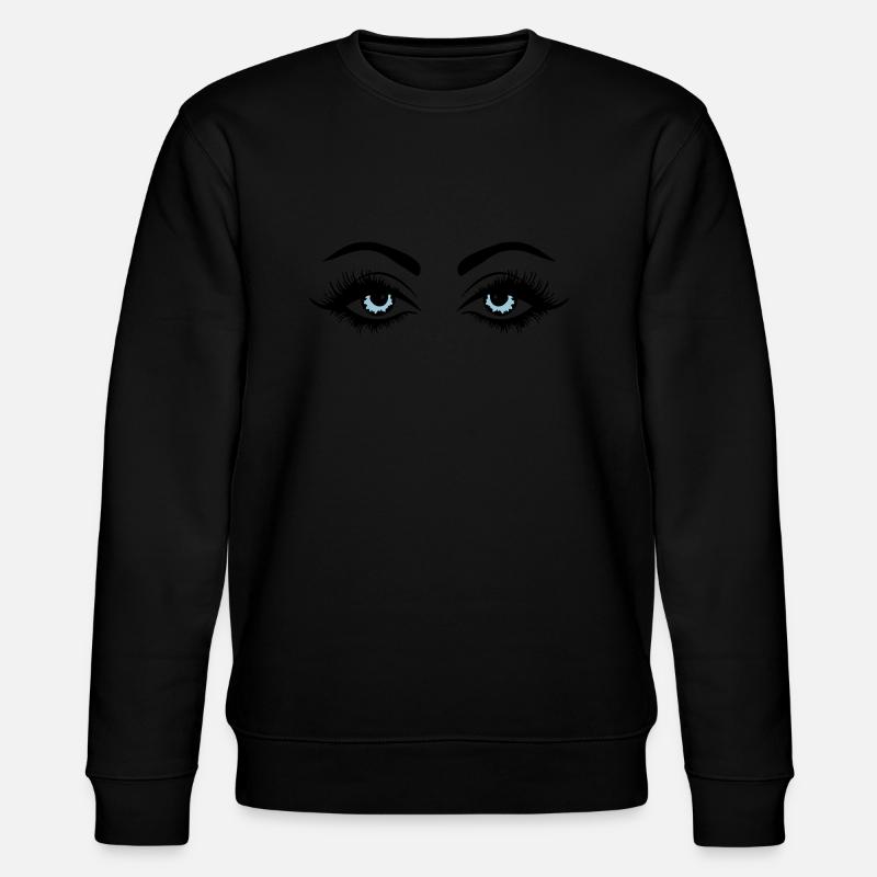 eyes design - Stanley/Stella Unisex Bio-Sweatshirt CHANGER  - Schwarz