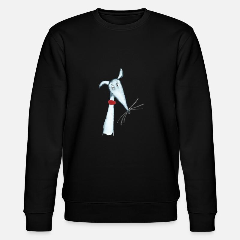 Lévrier bleu - Sweat bio CHANGER Stanley/Stella Unisexe - noir