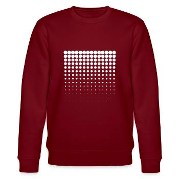 pattern - Stanley/Stella CHANGER Unisex Organic Sweatshirt - burgundy - Front - Nik (191cm) & Marisol (170cm)