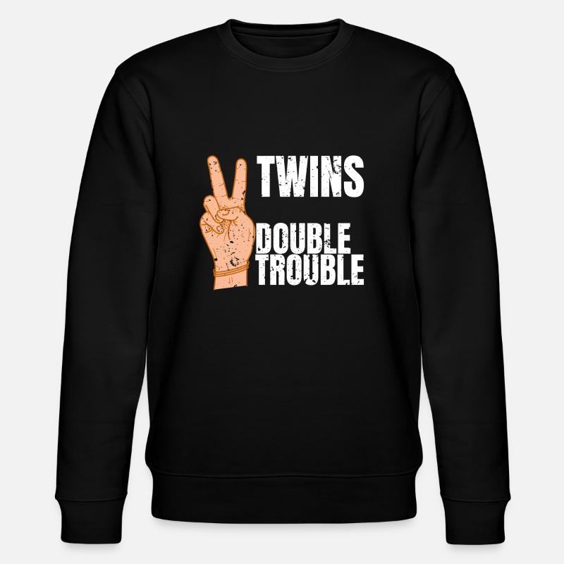 Twins - Stanley/Stella CHANGER Unisex Organic Sweatshirt - black
