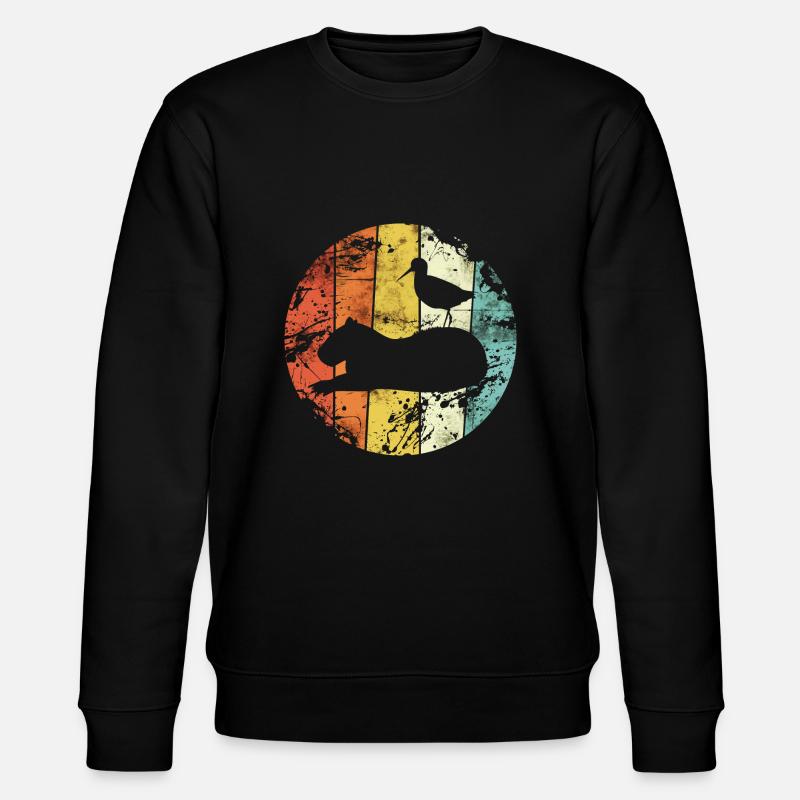 capybara - Stanley/Stella Unisex Bio-Sweatshirt CHANGER  - Schwarz
