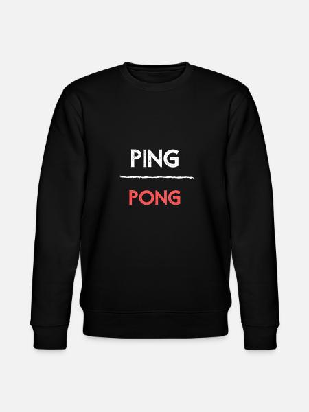 ping-pong - Stanley/Stella CHANGER Unisex Organic Sweatshirt - black