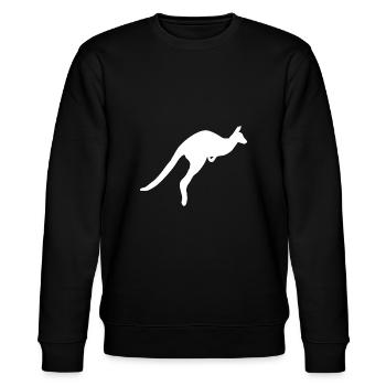Känguru - Stanley/Stella Unisex Bio-Sweatshirt CHANGER  - Schwarz - Vorne - Nik (191cm) & Marisol (170cm)