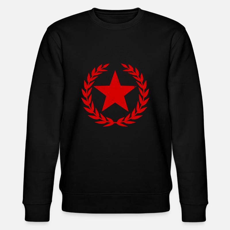 Red Star - Stanley/Stella CHANGER Unisex Organic Sweatshirt - black