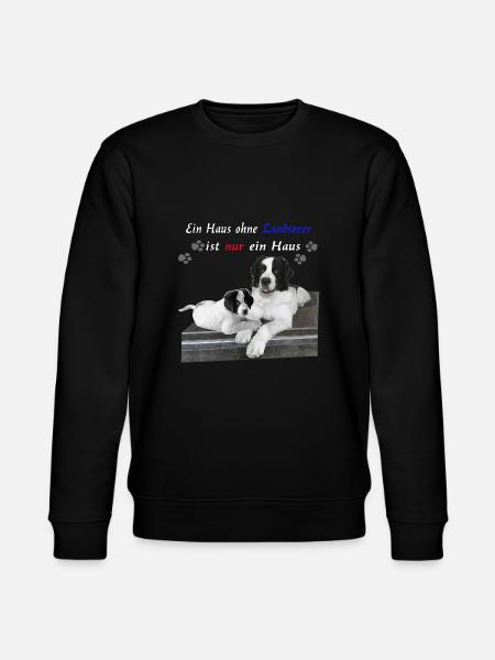 Hund-Landseer-Geschenkidee - Stanley/Stella Unisex Bio-Sweatshirt CHANGER - Schwarz