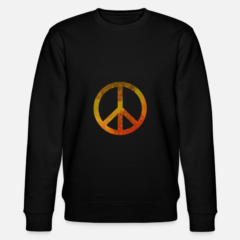 Peace Mandala - Stanley/Stella Unisex Bio-Sweatshirt CHANGER  - Schwarz