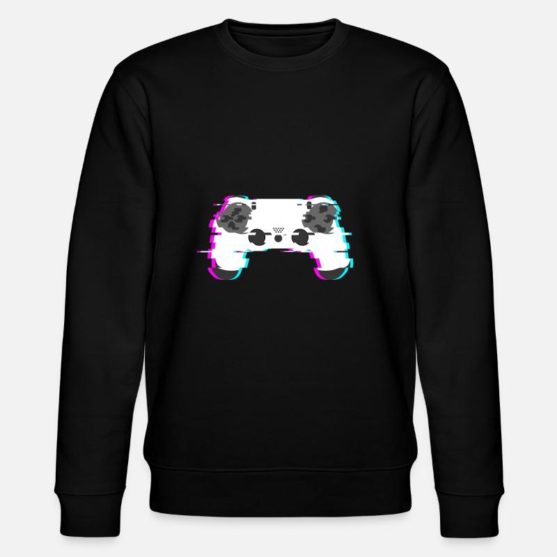 Controller White - Stanley/Stella CHANGER Unisex Organic Sweatshirt - black