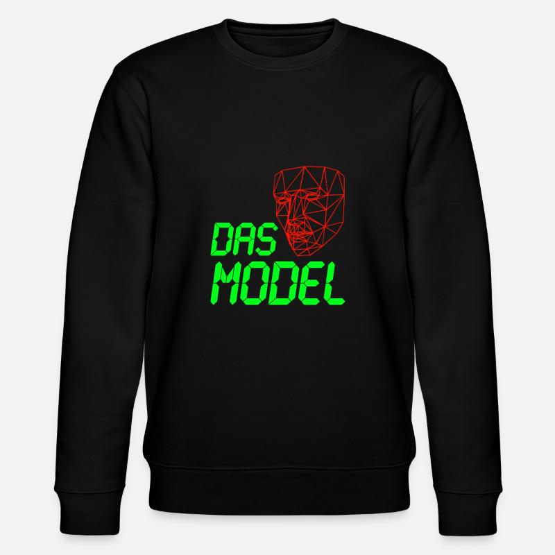 Das Model - LCD 3D Neon - Stanley/Stella Unisex Bio-Sweatshirt CHANGER  - Schwarz