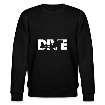 Plongée Dive Design - Édition Blanche - Sweat bio CHANGER Stanley/Stella Unisexe - noir - Devant - Nik (191cm) & Marisol (170cm)