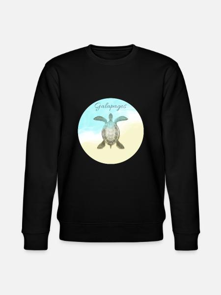 galapagos øyene strandferie solskilpadde - Stanley/Stella CHANGER økologisk unisex-sweatshirt - svart